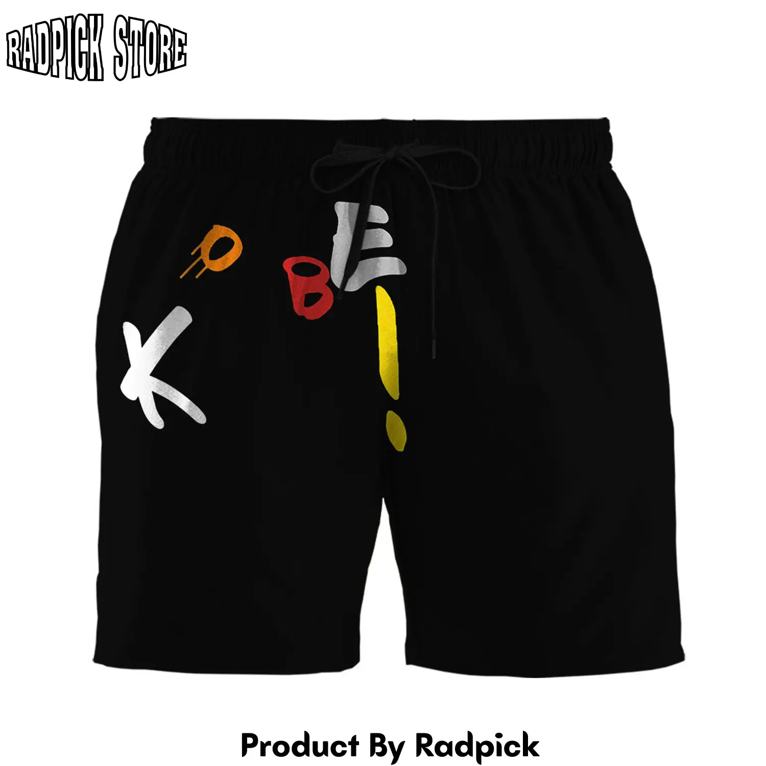 Radpick 3d kobe bryant custom summer beach shorts swim trunks tyk rp631402
